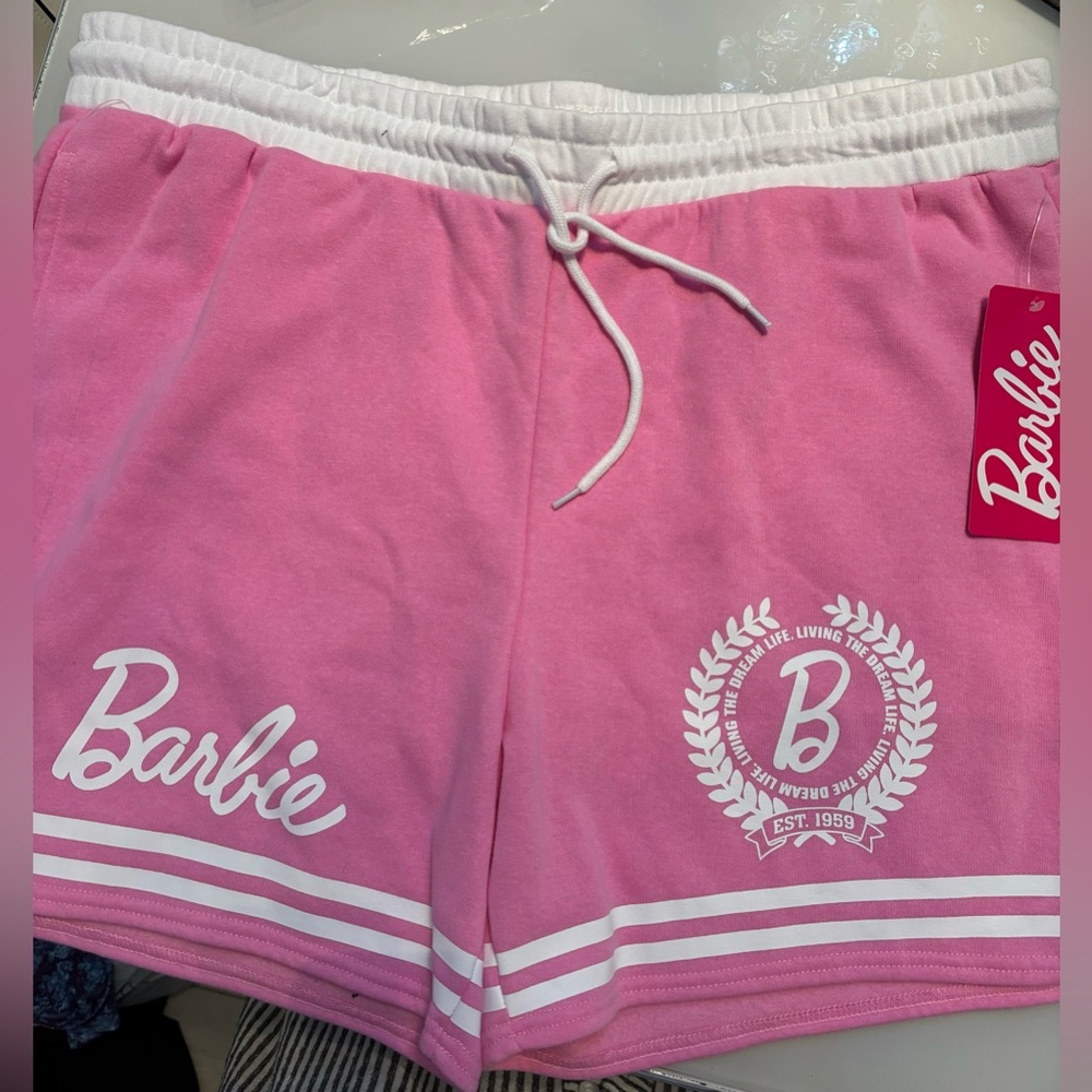 Pink Barbie Drawsting shorts XXL#305